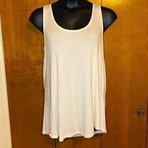 Torrid Cream White Super Soft Scoop Neck Tank